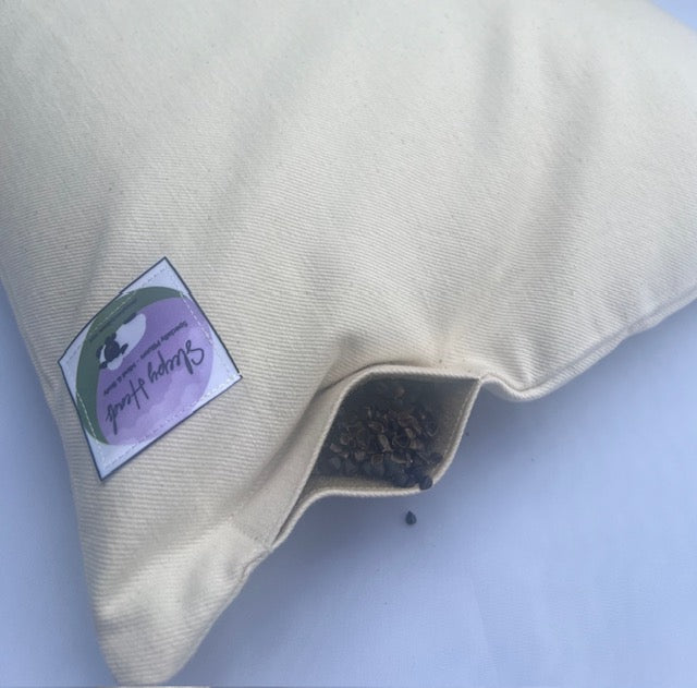 Organic American Standard Buckwheat Hull Pillow